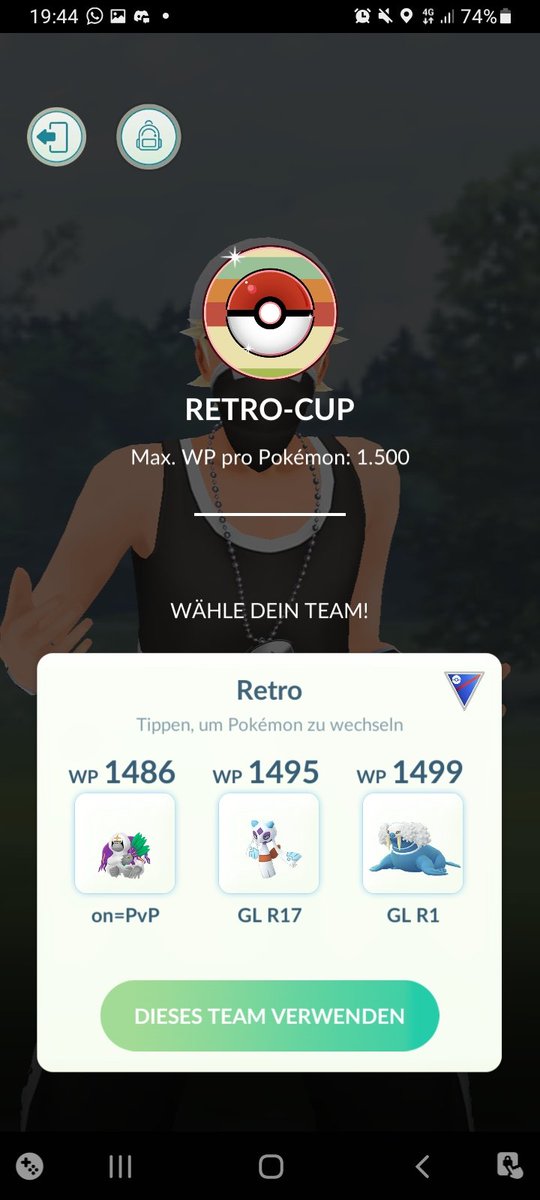 play Oranguru in the Retro Cup.
Thanks for Team impression 
<a href="/LuisAngelTC10/">LuisAngelTC10</a> 
🔥🍀
#PokemonGo #GoBattle #GoBattle League