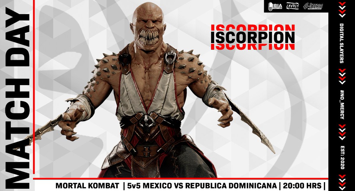 DigitalSlayers's tweet photo. MATCHDAY 🚨🚨🚨

El día de hoy @ScorpyFake combatirá en representación de México 🇲🇽❤️
En el torneo 5v5 🇲🇽vs🇩🇴 
No se lo pueden perder ❤️🔥

⌚: 8 PM
📺: https://t.co/0OKXN3dBfE

#NoMercy ⛔ https://t.co/TDeHg5yjzc