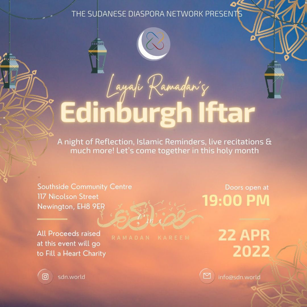 Salam guys, join us for our Jummah Iftar tomorrow evening insha'Allah :)) A little different from the past weeks, we'll be collaborating with SDN to host a charity fundraiser, so we look forward to seeing you all there!
Book your tickets through the link: eventbrite.com/e/jummah-ramad…