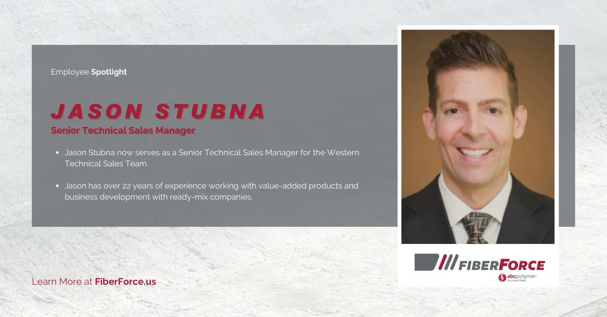 abcFiberForce's tweet image. Jason serves as a Senior Technical Sales Manager for the FiberForce team. He was previously part of the Eastern Technical Sales Team but is now serving the West Coast in Oregon &amp;amp; Washington! We are proud to have you on the FiberForce team, Jason! #fiberforce #employeespotlight