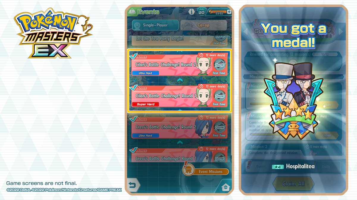 Pokémon Masters EX on X: “A high-difficulty battle challenge has