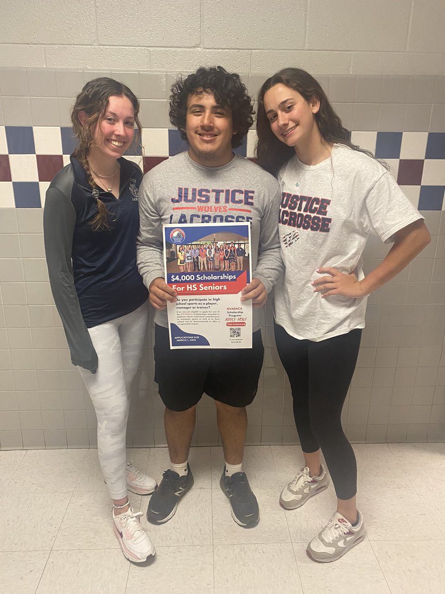 Justice Athletics (@justice_sports) on Twitter photo The Northern Virginia Athletic Directors, Administrators, & Coaches Association announces this year’s Scholarship Winners!
CONGRATULATIONS❗️
Catherine Chmura ❗️
Celia Kelaher❗️
Frank Saldana❗️
Very proud!!!
<a href="/justicehswolves/">Justice High School</a>
@TiffanyNarcisse
@CCSGrande
<a href="/FCPSR2/">FCPS Region 2</a> The Northern Virginia Athletic Directors, Administrators, & Coaches Association announces this year’s Scholarship Winners!
CONGRATULATIONS❗️
Catherine Chmura ❗️
Celia Kelaher❗️
Frank Saldana❗️
Very proud!!!
<a href="/justicehswolves/">Justice High School</a>
@TiffanyNarcisse
@CCSGrande
<a href="/FCPSR2/">FCPS Region 2</a>