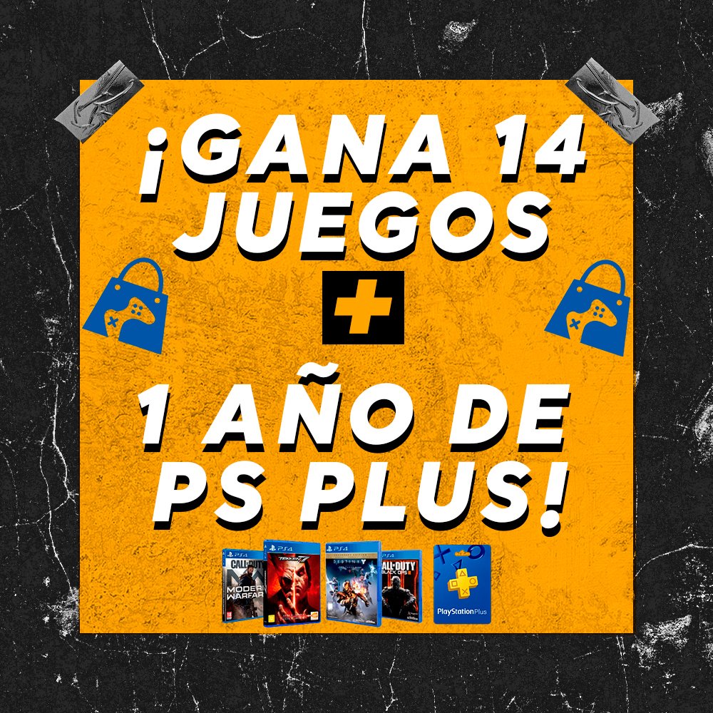 💣𝑺𝑶𝑹𝑻𝑬𝑶💣

Requisitos
- Seguir a <a href="/WhiteSouleSport/">WhiteSoul eSports 🦁</a> y @GameStore_Play 
- Dar RT y MG al tweet
- Nombrar a 2 amigos

Sortearemos:

Resident evil 7 y 3
Resident evil Re Verse
Resident Evil Resistence
Rust
Fallout 4 
The last Of Us 2
FIFA 22 
PS PLUS 12 MESES
+ 6 juegos