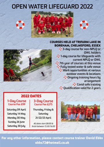 EbbsEbbs's tweet photo. First day of #OpenWater #lifeguard @RLSSUK course today at @tri_your_best lake
Fantastic weather for #swimming #CPR #FirstAid #rescue #AED #theory skills 
Other courses running during 2022 #Essex 
Job opportunities at #aquaparks #wildswimming #festivals also #volunteering https://t.co/yG33h96Saf