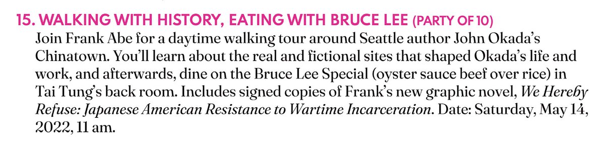FrankAbe's tweet photo. Bid on my literary walking tour of John Okada's Chinatown at the @SeaArtsLectures benefit gala and literary auction tomorrow night. Lunch afterwards at Tai Tung, and signed copies of #weherebyrefuse. #nonoboy https://t.co/DzOz0gQT0P