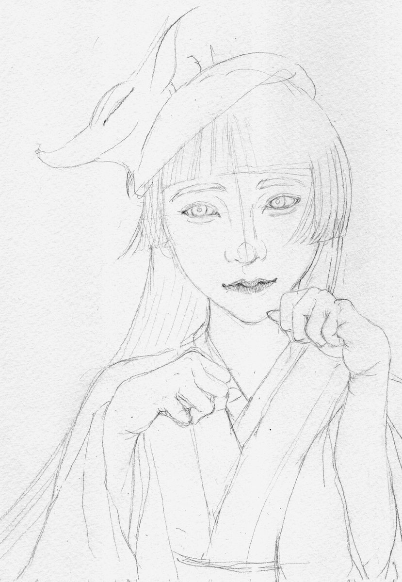 #イラスト #絵柄が好みっていう人にフォローされたい #illust
#wip #アナログ絵

息抜き絵。。(ここからまだ付け足す予定😅)

コン! 