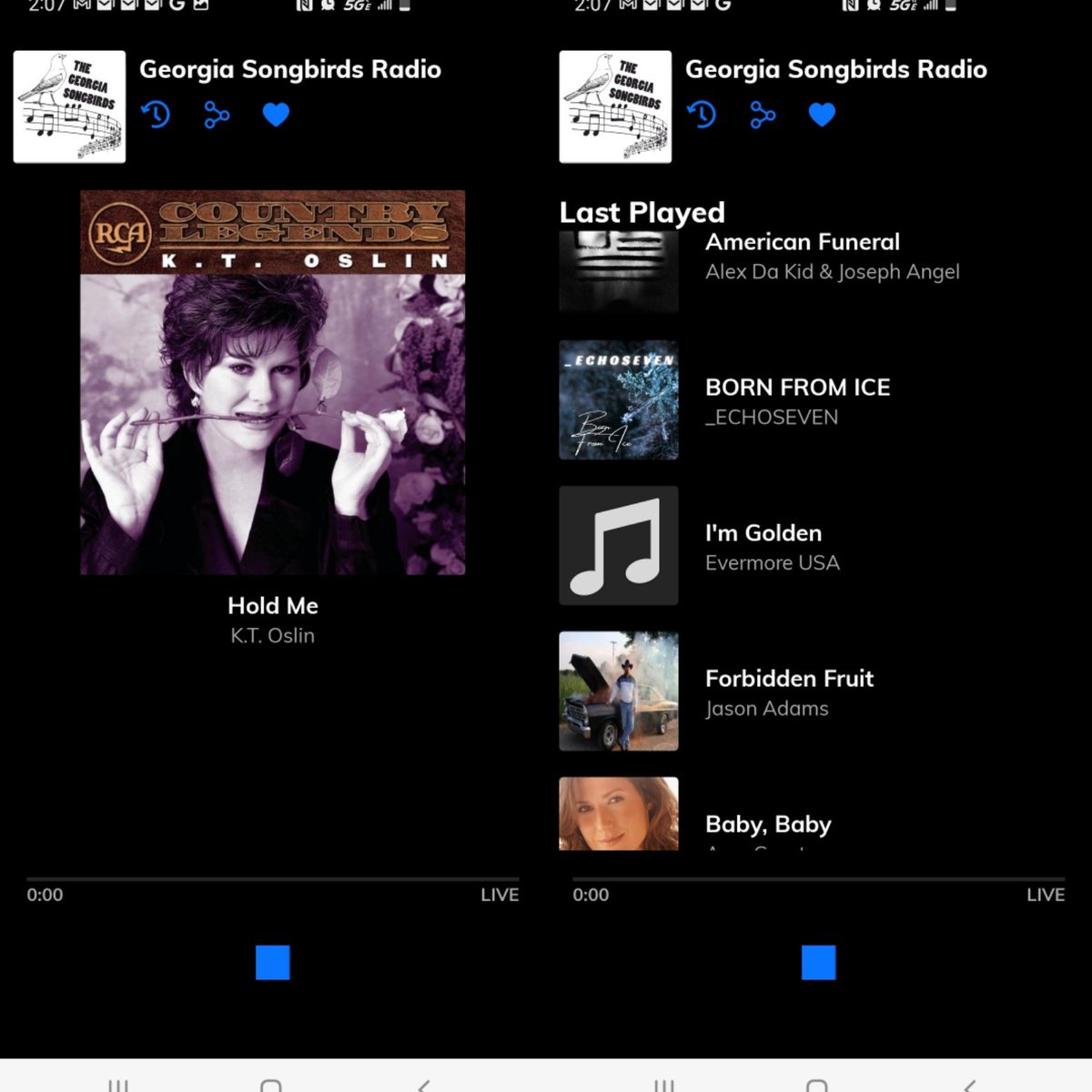 #10minutechallenge #somethingforeveryone
If you haven't been listening to  Georgia Songbirds Radio this is what you've missed 
Now playing on Georgia Songbirds Radio, live365.com/station/a59311
K.T. Oslin - Hold Me