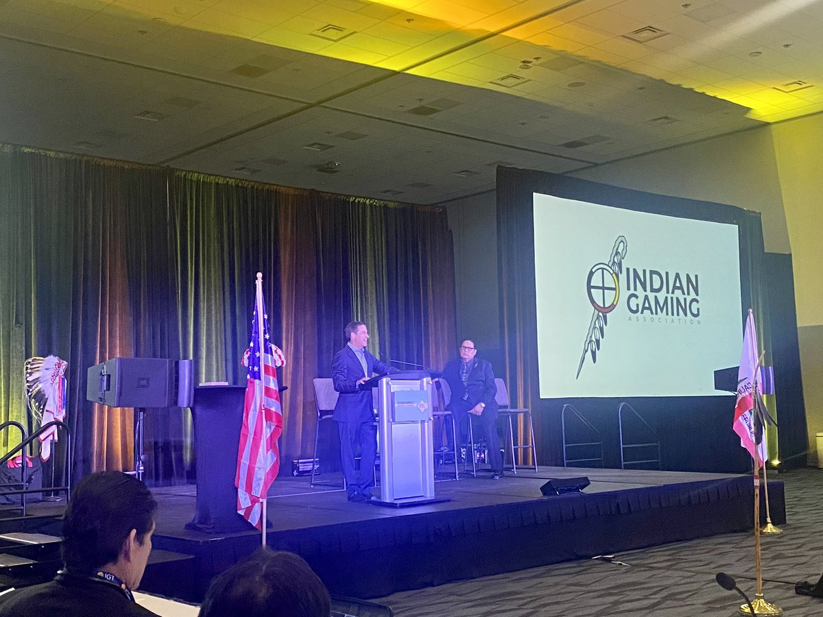 Having a great time at the Indian Gaming Tradeshow this week.

Congratulations to Chairman Stevens and the <a href="/IndianGaming85/">Indian Gaming Association</a> team on a fantastic event! #IndianGaming22 #IndianGaming