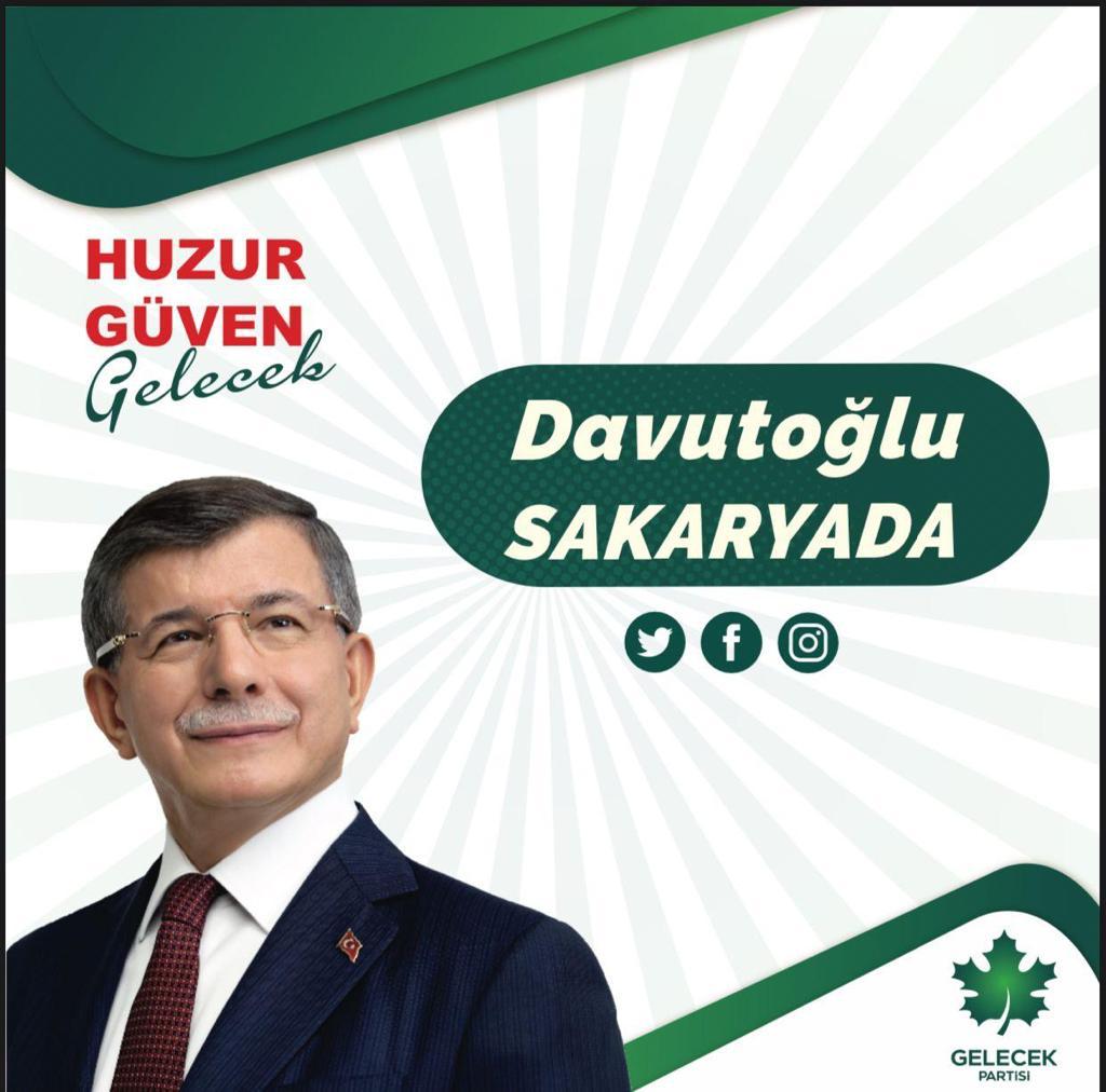 SakaryaSTK's tweet photo. Türkiye Gelecek Diyor
Davutoğlu SAKARYADA https://t.co/nQTaoeI945