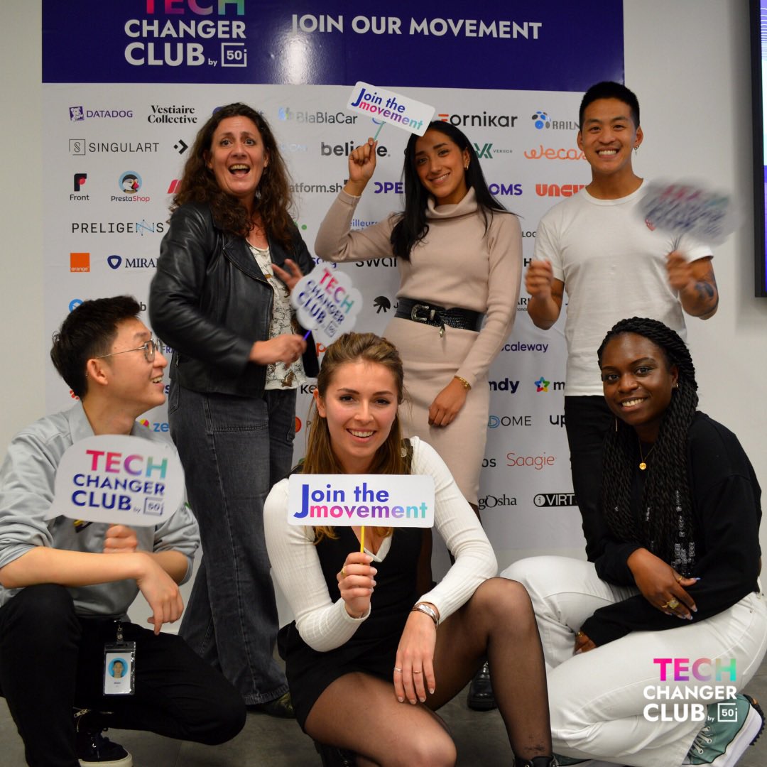 p_mariaps's tweet photo. Thanks to the #TechChangersClub from @50inTech hosted at @datadoghq last week, we’re able to gather on a regular basis to discuss and implement strategies that will make the industry a more inclusive place for #WomenInTech. 
Join the movement!

#DatadogLife https://t.co/T6vDtN6Fld
