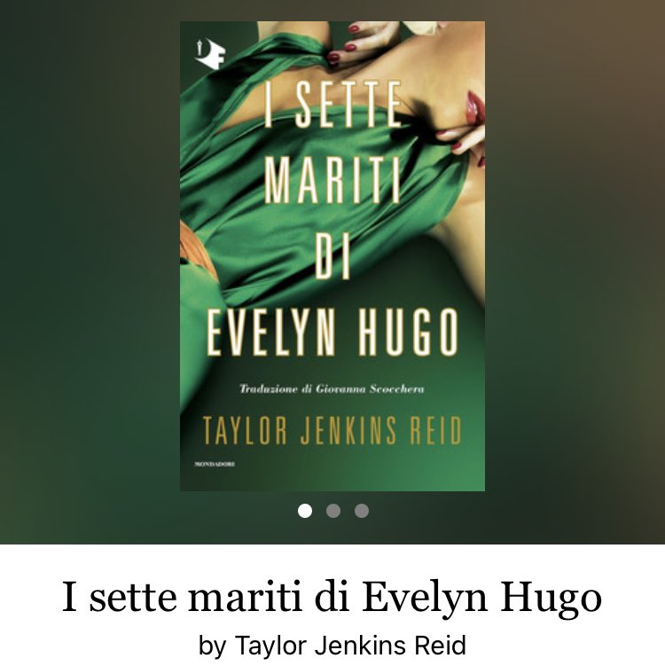 LouVorae's tweet photo. I sette mariti di Evelyn Hugo - Taylor Jenkins Reid https://t.co/N5b7cSrCcV