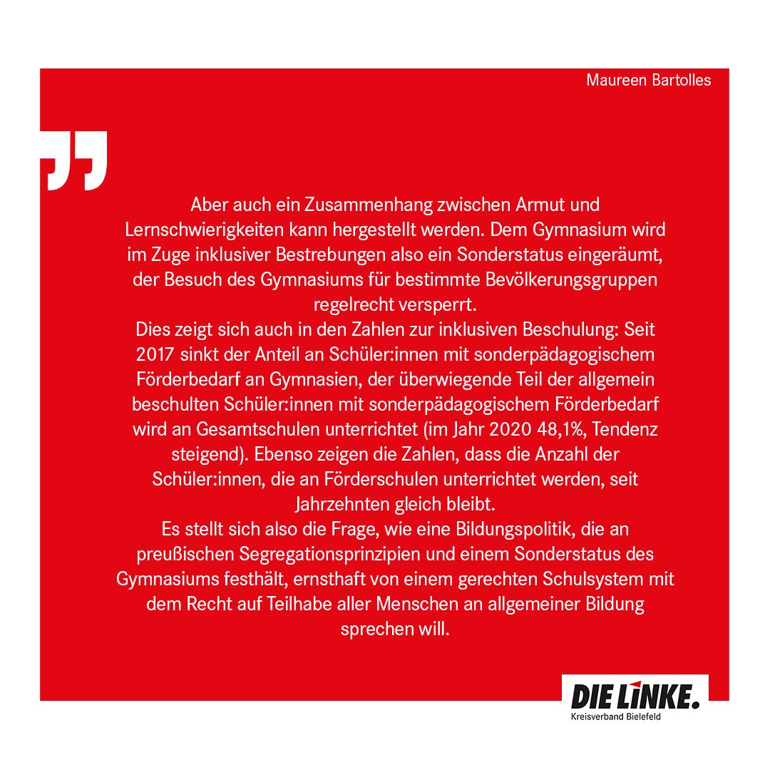 DieLinkeBi's tweet photo. Von der kostenlosen Kita bis zur Ausbildungsgarantie – alle haben das Recht auf eine gute Bildung. Es ist Zeit für eine Bildungspolitik, die Schulen besser ausstattet – mit genügend Personal und einer digitalen Infrastruktur, die krisenfest ist. 

(2/2) https://t.co/GoVl72vKZk