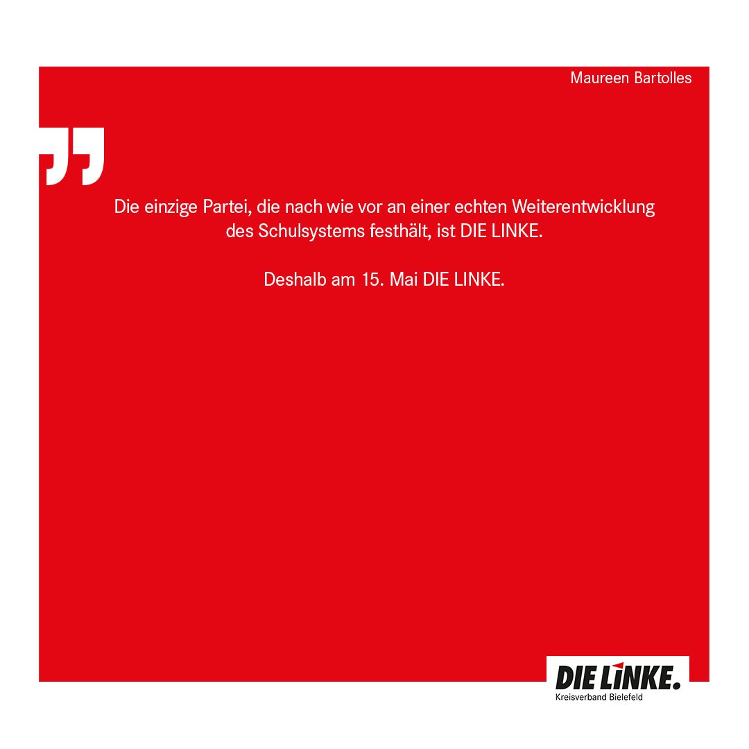 DieLinkeBi's tweet photo. Von der kostenlosen Kita bis zur Ausbildungsgarantie – alle haben das Recht auf eine gute Bildung. Es ist Zeit für eine Bildungspolitik, die Schulen besser ausstattet – mit genügend Personal und einer digitalen Infrastruktur, die krisenfest ist. 

(2/2) https://t.co/GoVl72vKZk