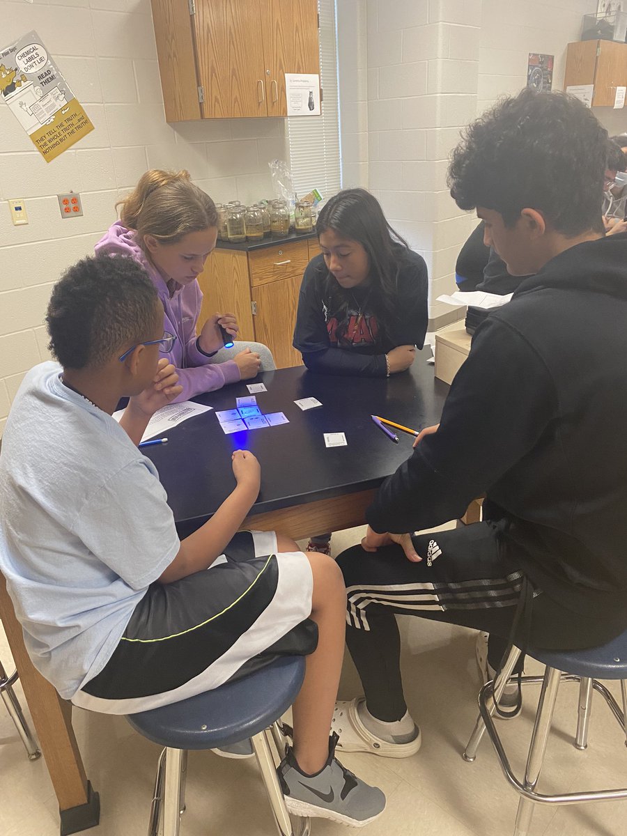 LegacyHSLib's tweet photo. What a close competition in @HarrellBiology class this morning.  Reviewing for the Biology EOC with @breakoutEDU Congratulations to the winners!  #MISDLibLove #everystudentengaged https://t.co/D6oTTKIlw5
