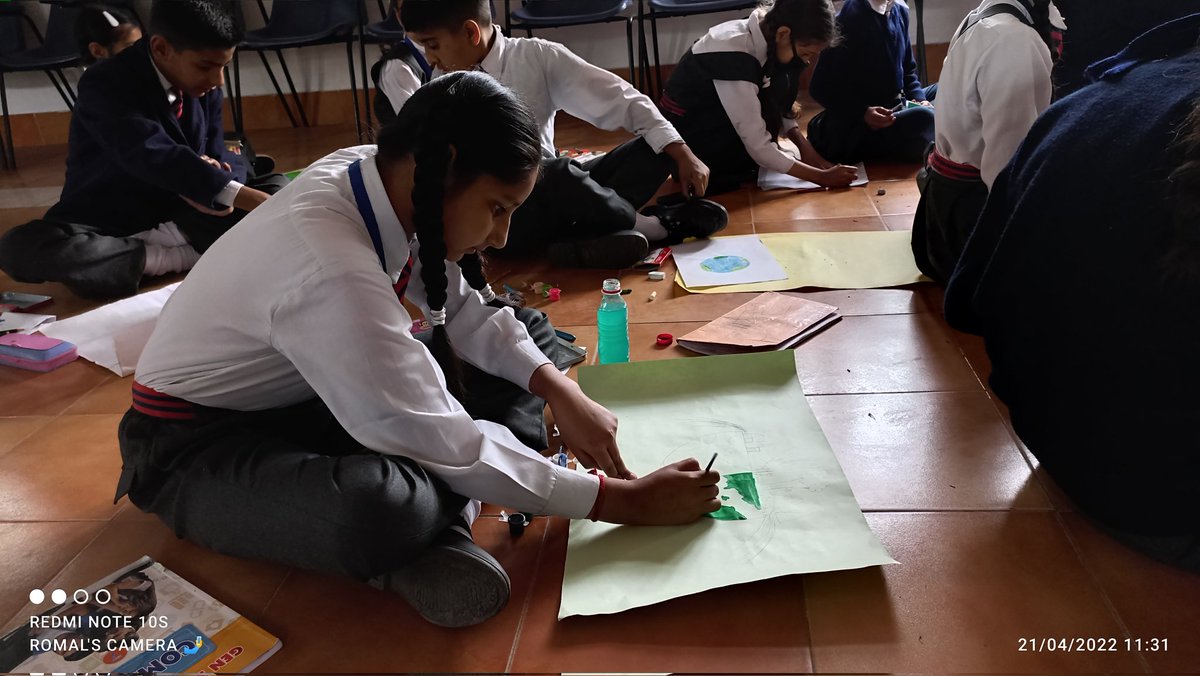 agspotha's tweet photo. Army Goodwill School Potha celebrate World Earth Day. 
Students from Class 1st to Class 10th Participated in Painting Competition on them 'SAVE EARTH' https://t.co/ekcacpqnuX