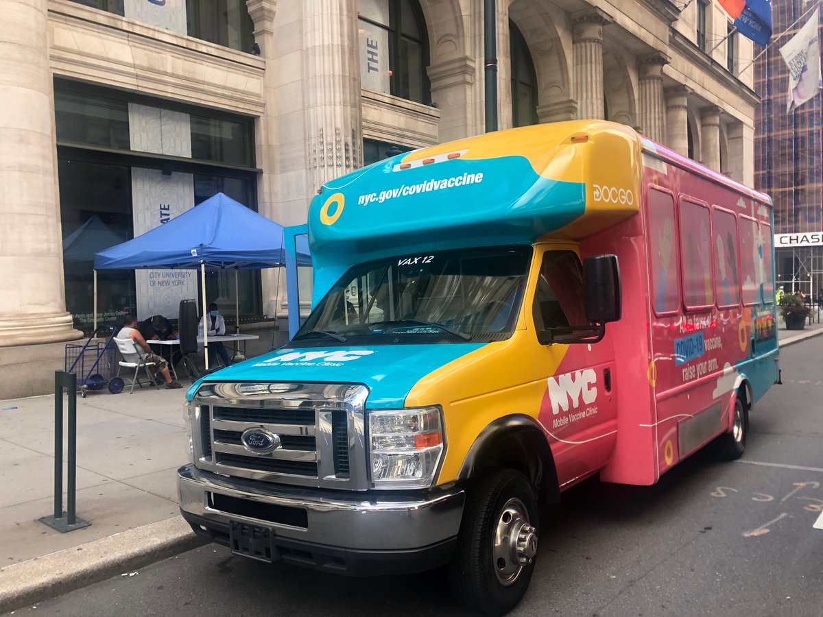 The Graduate Center (@gc_cuny) on Twitter photo Good news! The Vaccine Van drives back to the Graduate Center on Monday, April 25, 8 a.m.–6 p.m., offering free Pfizer (12+) and J&J vaccines. Walk-ups only. #VaxUpCUNY <a href="/CUNY/">The City University of New York</a> Good news! The Vaccine Van drives back to the Graduate Center on Monday, April 25, 8 a.m.–6 p.m., offering free Pfizer (12+) and J&J vaccines. Walk-ups only. #VaxUpCUNY <a href="/CUNY/">The City University of New York</a>