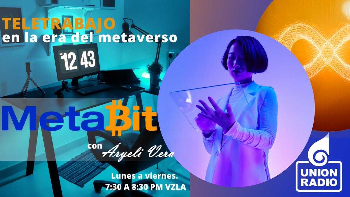 #MetaBit #21Abril Un % importante de personas en el 🌎 decidió no regresar a las oficinas y acoger la propuesta de Meta y otras tech en cuanto al trabajo remoto. Hoy por <a href="/Unionradionet/">Unión Radio</a> te diremos como certificarte  y aprovechar las oportunidades junto a <a href="/PFVirtual/">Profesional Virtual</a>  y a <a href="/RaizaYM/">Raiza Martinez</a>