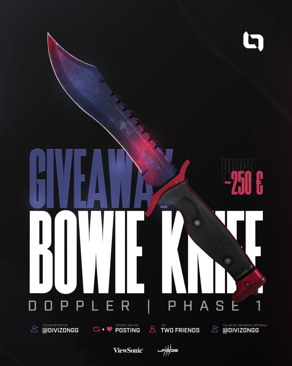 You chose. We deliver 👊

Just make sure of the following things, and you are in the mix for a Bowie Knife Doppler 😍

- Follow <a href="/DIVIZONgg/">DIVIZON</a> ❤
- RT &amp; Like this Tweet 🤝
- Tag two of your friends ✌
- Optional: Follow us on Instagram ⚡

Good luck 🍀

#LETSGODIV |  #CSGOGiveaway