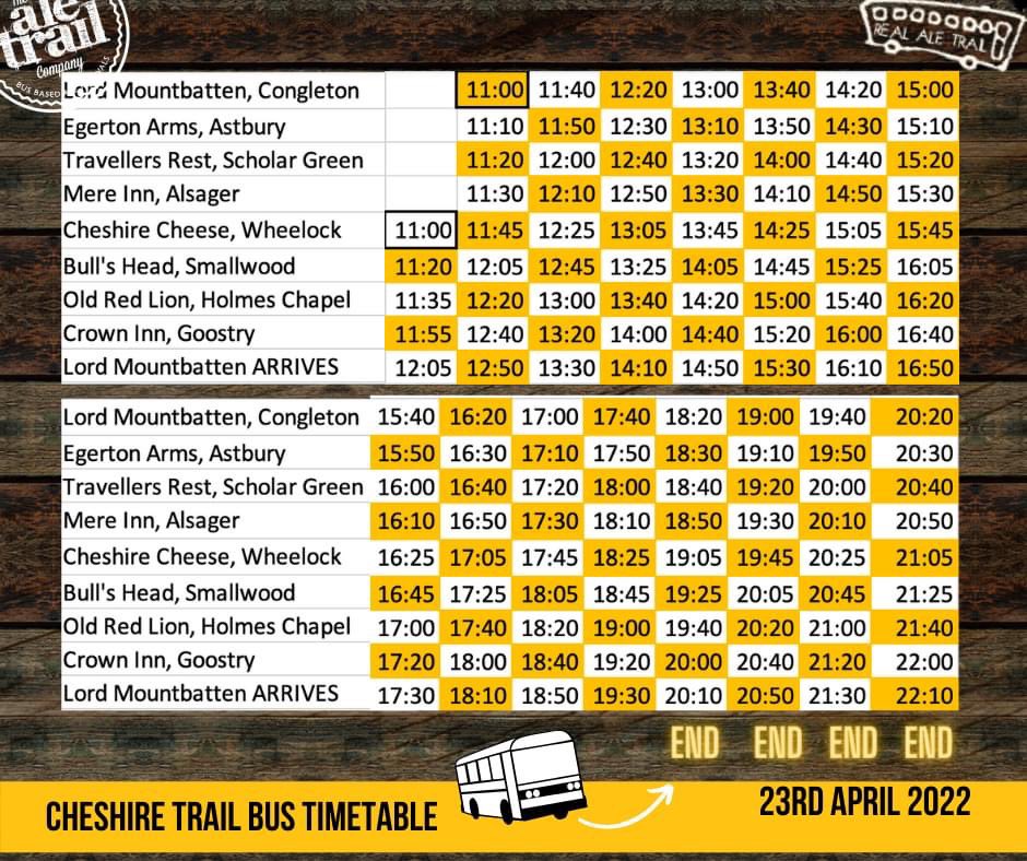 Cheshire Real Ale Trail tweet media