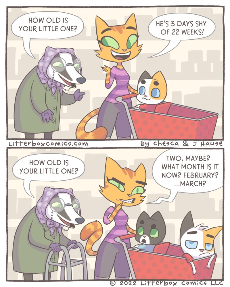 LitterboxComics's tweet photo. NEW(ish) Comic! How Old?

This is a remaster of an old comic, but there's a brand NEW bonus panel below! 👇 https://t.co/ZoS6MNAiEy