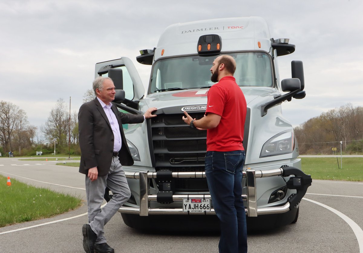 Thank you Senator <a href="/timkaine/">Tim Kaine</a> for your time today and @vttinews for providing Torc the opportunity to share our mission and vision for #autonomoustrucks #safetyfirst #transportation #selfdrivingtrucks
