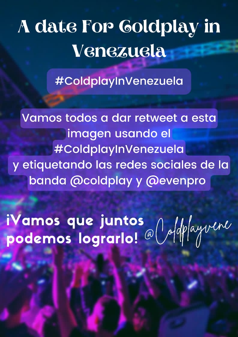 Coldplay Venezuela 🇻🇪 tweet media