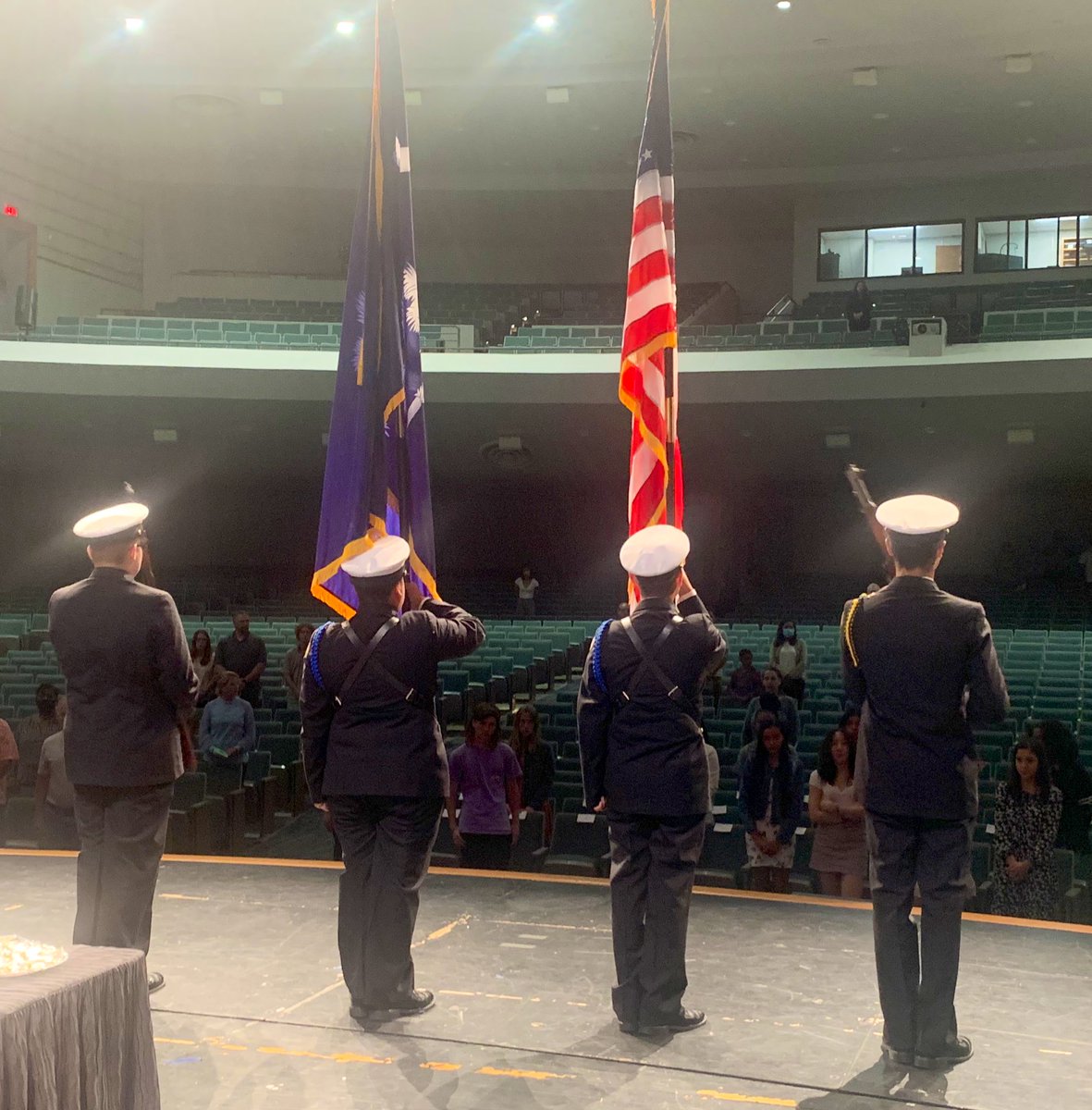 MBHSPrincipal's tweet photo. We had round two of @nationalbeta Inductions tonight for our upperclassmen. Thank you to @MandyVipperman for working so diligently as always to ensure a wonderful ceremony for our students. #mbseahawks https://t.co/pmy2rac377