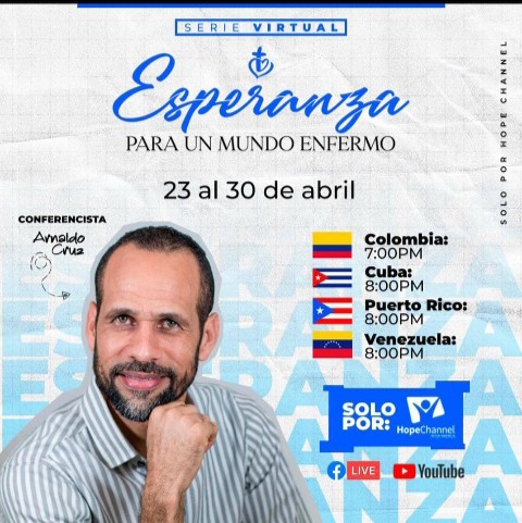 #EsperanzaParaUnMundoEnfermo 
Llega a través de 👇
<a href="/HopeChannel_IA/">Hope Channel Inter-America</a> 

No te pierdas esta serie virtual📱
<a href="/hopemediavzla/">Hope Media Venezuela</a> 
<a href="/uvoccidental/">Adventistas Venezuela</a> 
<a href="/AdventistasDIA/">Adventistas DIA</a> 
<a href="/uvoccidental/">Adventistas Venezuela</a> 
<a href="/MisionVnzPort/">Misión Venezolana de Portuguesa</a>