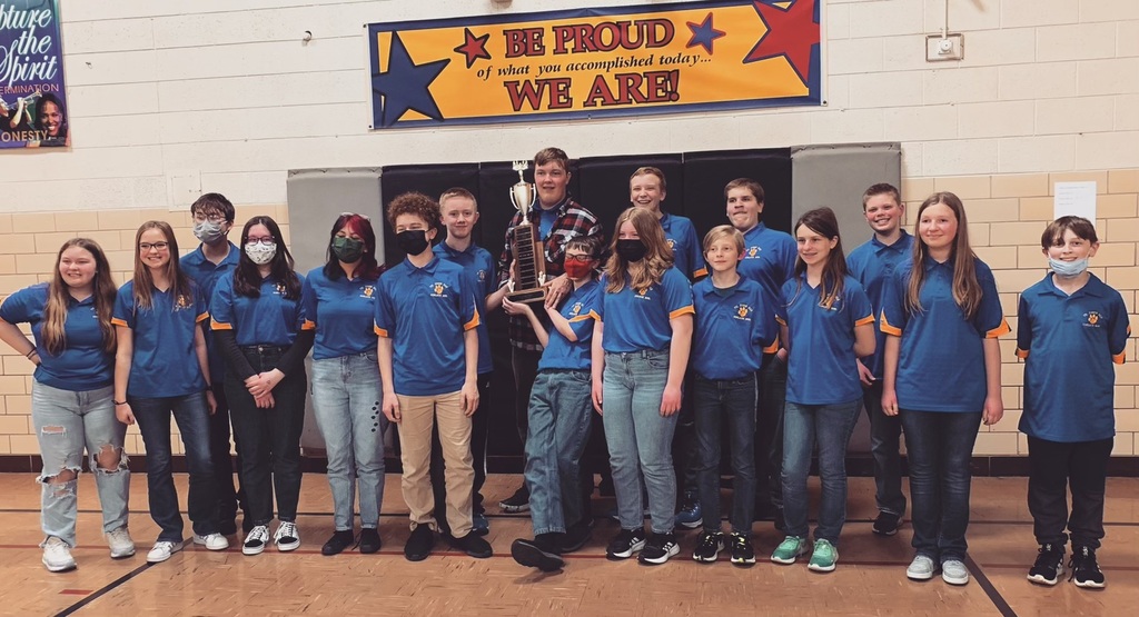 Congratulations to the PBL JH Scholastic Bowl Team in winning the Twin County Conference Tournament. The IESA Regional for the team will start on Wednesday, April 27th at Limestone Middle School in Kankakee, IL at 4pm against Prairie Central Junior High.