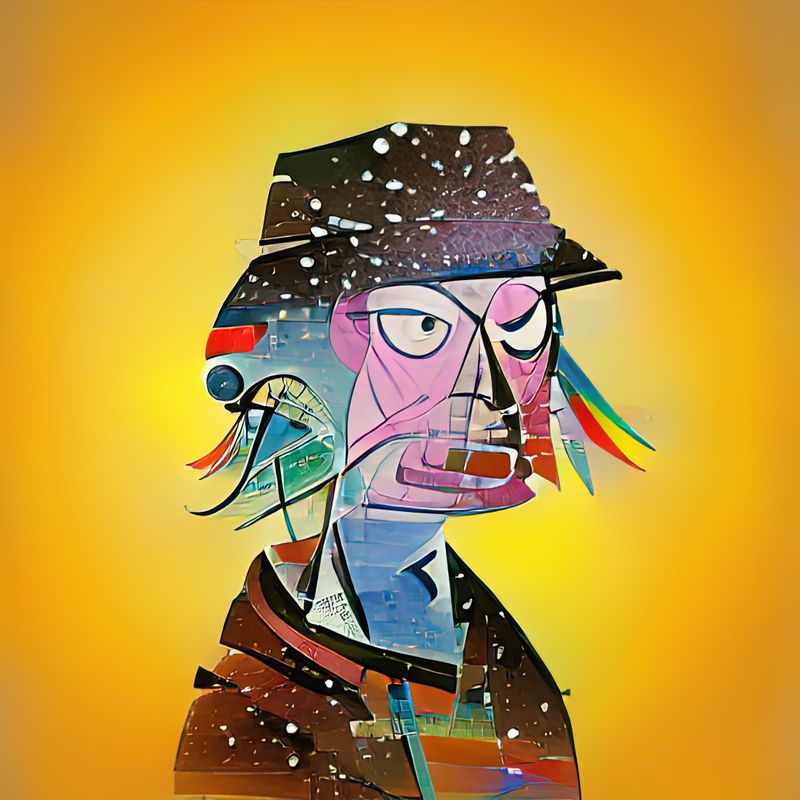 Frens, as I reached 500 followers, would like to thank you somehow!
Never did any giveaways, so time has come.
Please Like, RT and Tag 2 frens for a chance to get this awesome Kandinsky <a href="/HellCatsNFT/">HellCats 🔴</a> , morphed by <a href="/dystopAI_NFT/">DystopAI | AI, 3D, AR NFTs 🦾 💜</a>!
It will also provide you with a DystopAI WL!!
48h-go!