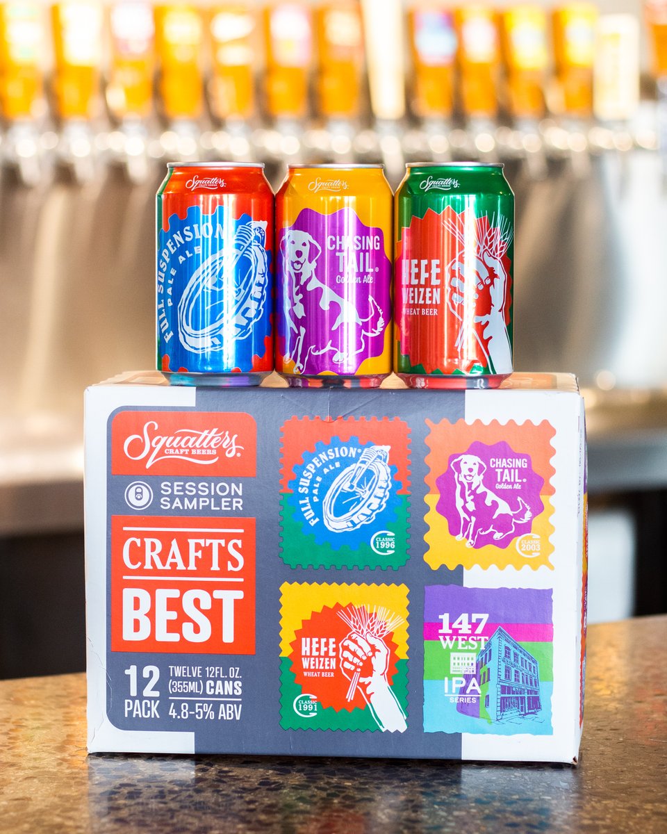 Introducing our fresh new Session Sampler!! Same great beers, gorgeous new look. PLUS our 147 West Broadway rotating IPA series will be included as well. All of #craftsbest in just one box. What more could you want?!🍻
