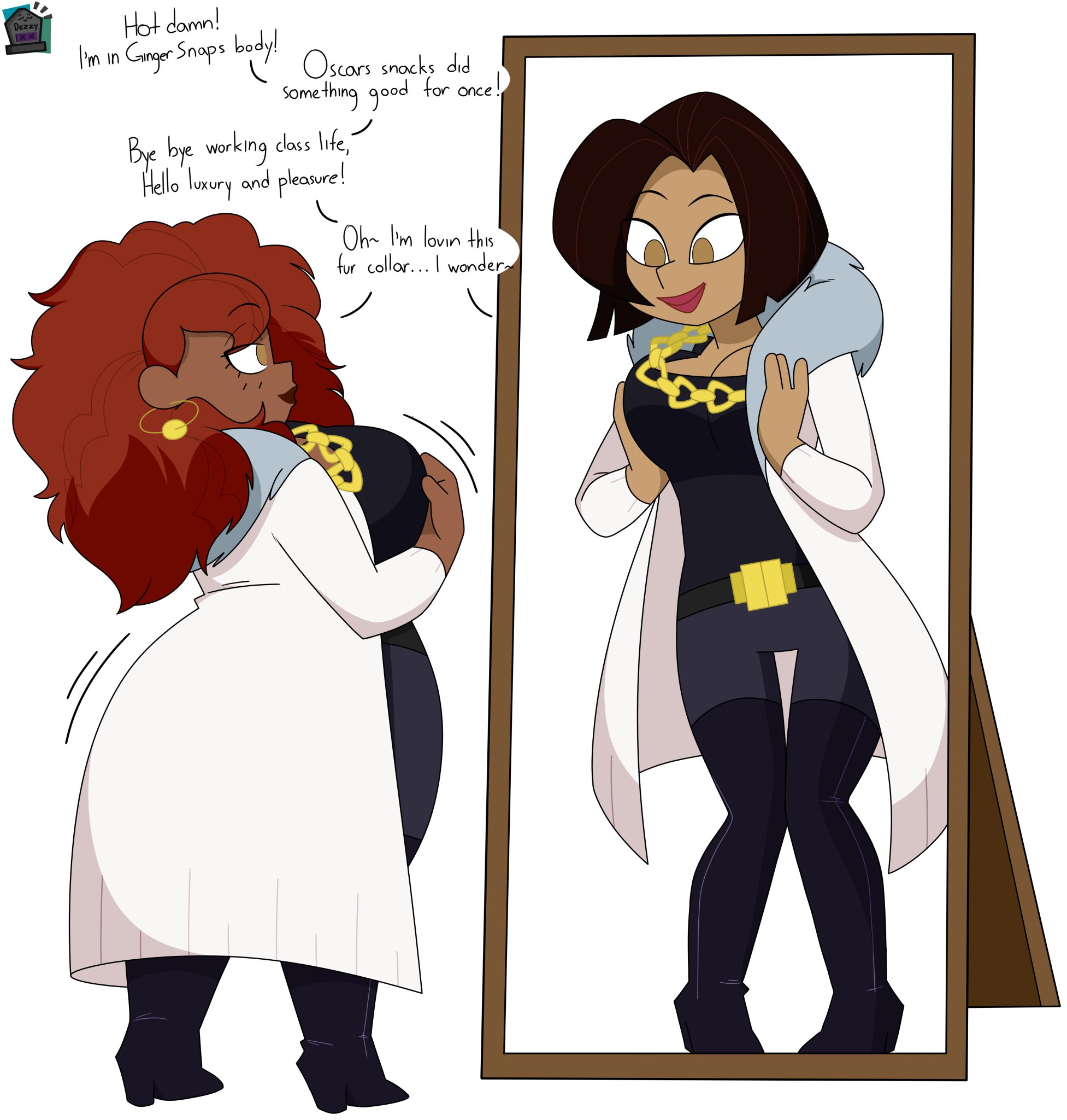 Dezzy🔞 on Twitter "Discord Commission with Alt Trudy Proud wakes up in Ginger Snaps body after