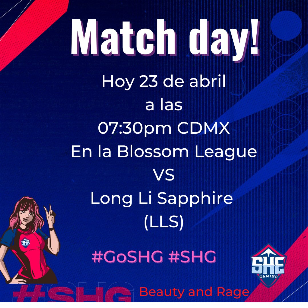 BeautyRageuwu's tweet photo. ¡No se pierdan la participación de @shegamingcol en la Blossom League! 
Sigue la transmisión en:
https://t.co/wvmLOz9WbE

#SheGamingCol #LeagueOfLegends #GamerGirl https://t.co/ePFnMPPRFG