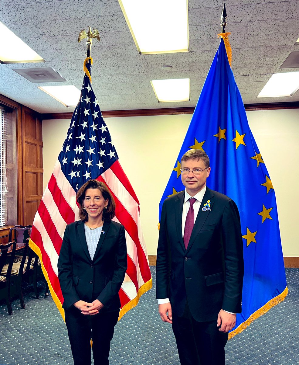 Final meeting of the day to further prepare the Trade &amp; Technology Council meeting of mid May in Paris