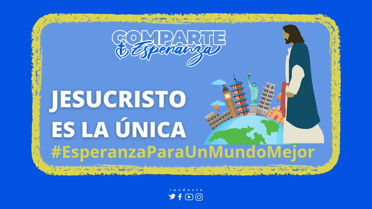 iasdeste's tweet photo. #Jesucristo es la ÚNICA #EsperanzaParaUnMundoEnfermo
@HopeChannel_IA https://t.co/qmHpQ4mN3c