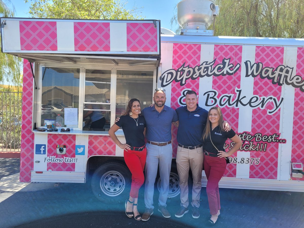 It's Waffle Wednesday for Vision Employees today! Thank you so much #SunlandAsphalt, #Caretakerlandscaping and #DipstickWaffles&amp;Bakery for making it a waffl-tastic Wednesday at Vision Community Management!
