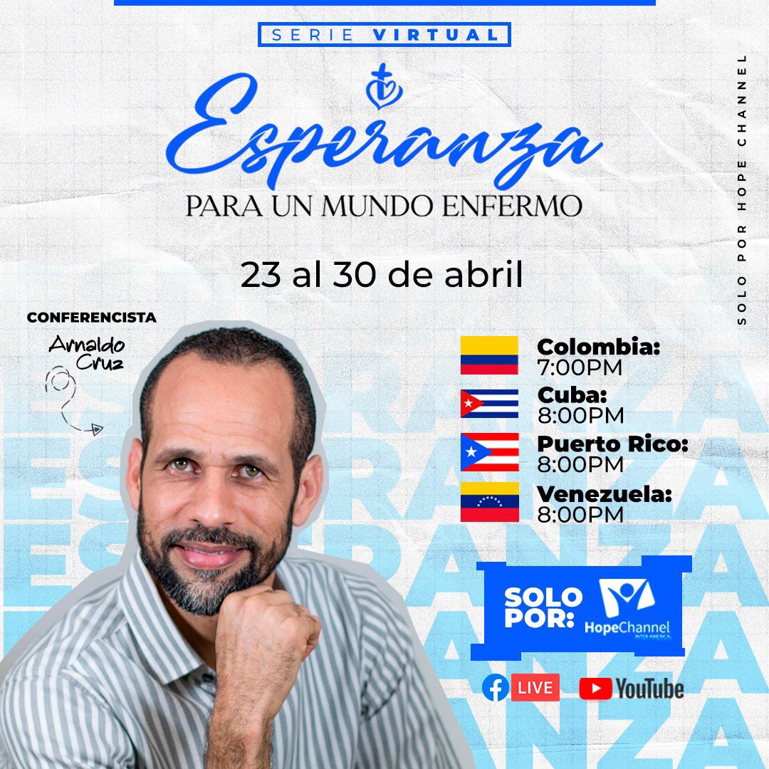 Un mensaje que puede hacer la diferencia en tu vida o la de un ser amado. 

#EsperanzaParaUnMundoEnfermo