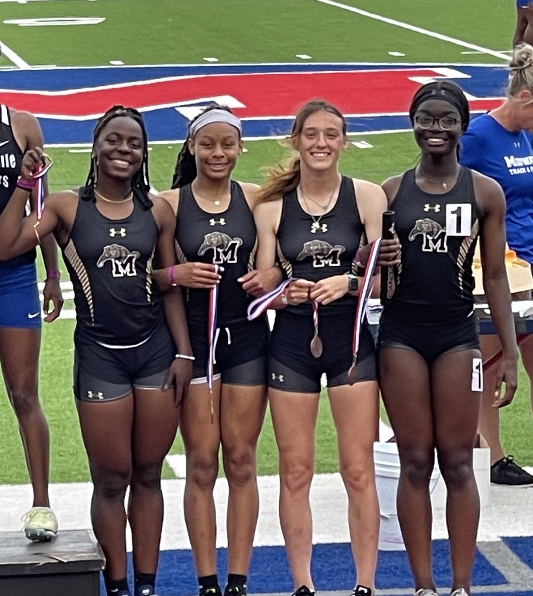 Big congratulations to this group of ladies that are advancing in the 4x100! #keepworkn <a href="/MISDathletics/">MISD Athletics Dept.</a> <a href="/MansfieldXC/">Mansfield XC</a> #RegionalBound