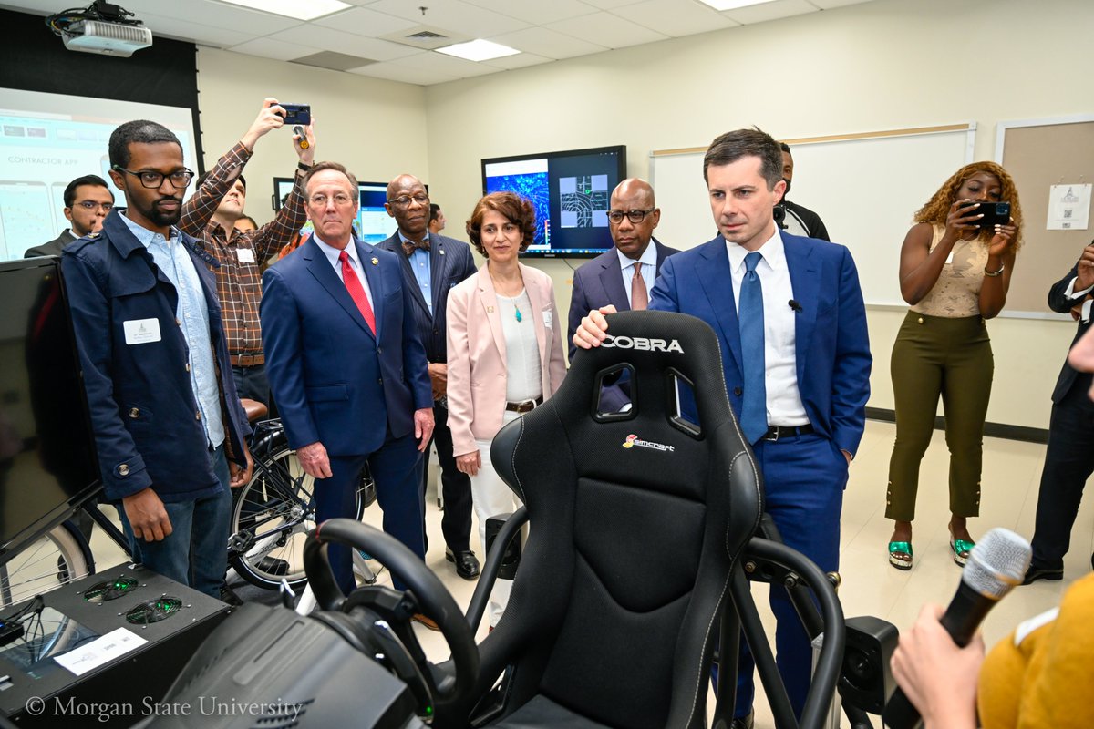 @SecretaryPete visited the Cave over at NTC yesterday! #HBCUstrong #MSUproud