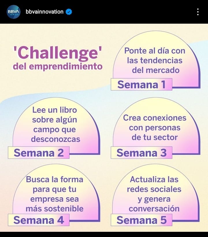 Mi_latam's tweet photo. ¿Te has atrevido a implementar el #emprendimientochallenge? / Have you ever try the #entrepreneurchallenge?

#Entrepreneur #Entrepreneurship #innovation #Marketing #Trending #markets #Reading #network #Sustainability #socialnetwork 

Share via @BBVAInnovation https://t.co/CJkhPXWne8