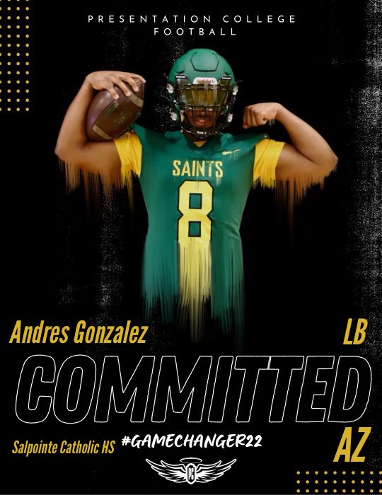 Andres82020522's tweet photo. I’m blessed to announce I will continue my academic and athletic career @PCSaintFootball @Coach_Brassilio @SCLancerNation @CoachEricRogers https://t.co/IGVPlOJVvP