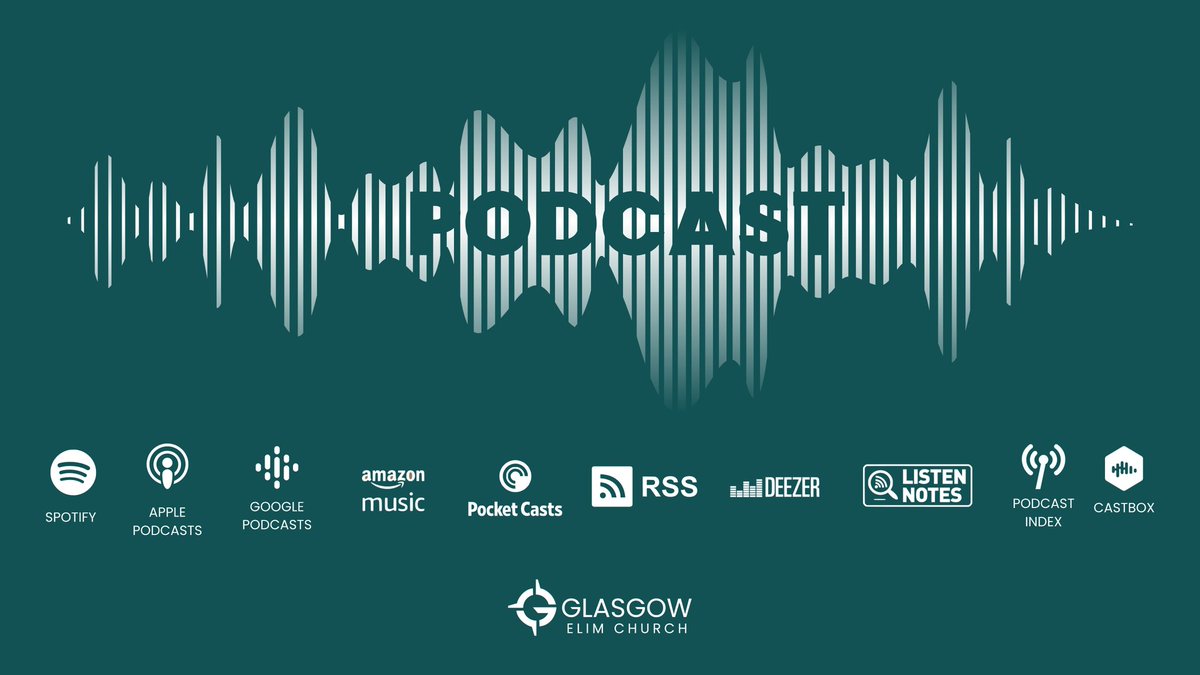 WE ARE NOW ON PODCAST!

Want to catch up on messages &amp; teaching from <a href="/glasgowelim/">Glasgow Elim</a> on the way to work, in the car or when out for a walk/run? We are now streaming on all major podcast channels (and we've uploaded all our messages from the start of the year!)

#SeekShareServe
#elim