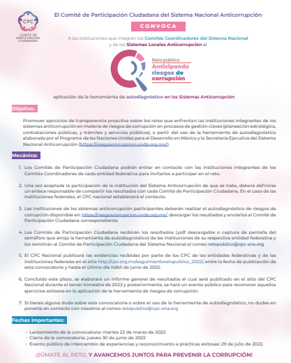 SESNAOficial's tweet photo. 🔶¿Sabías que un RIESGO es la probabilidad de que se produzca un evento?
¡Implementa acciones antes de que sucedan! Con el Autodiagnóstico de Riesgos de Corrupción puedes identificarlos para prevenirlos.
#RetoPúblico
#AnticipandoRiesgosDeCorrupción
🖥️https://t.co/ZunGZOATDp https://t.co/dOJNxcLWyZ