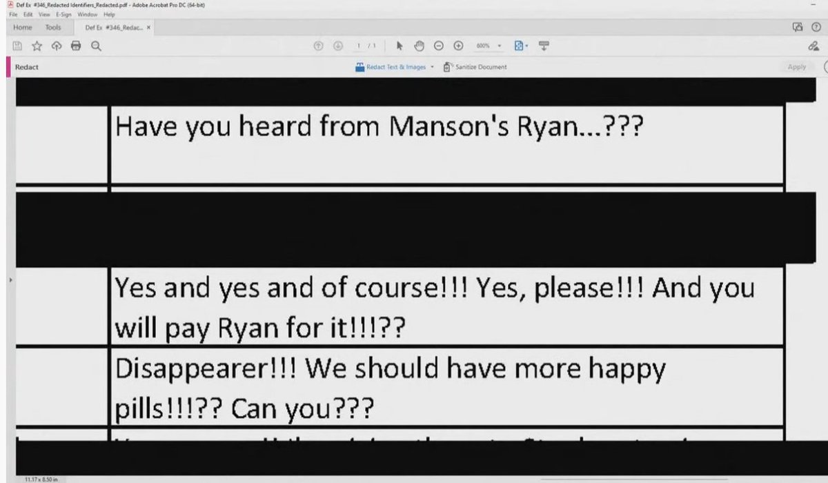 Ahora mensajes de Depp en los que pregunta por Ryan, el asistente de Brian Warner aka Marilyn Manson, para pillar pastillas.
