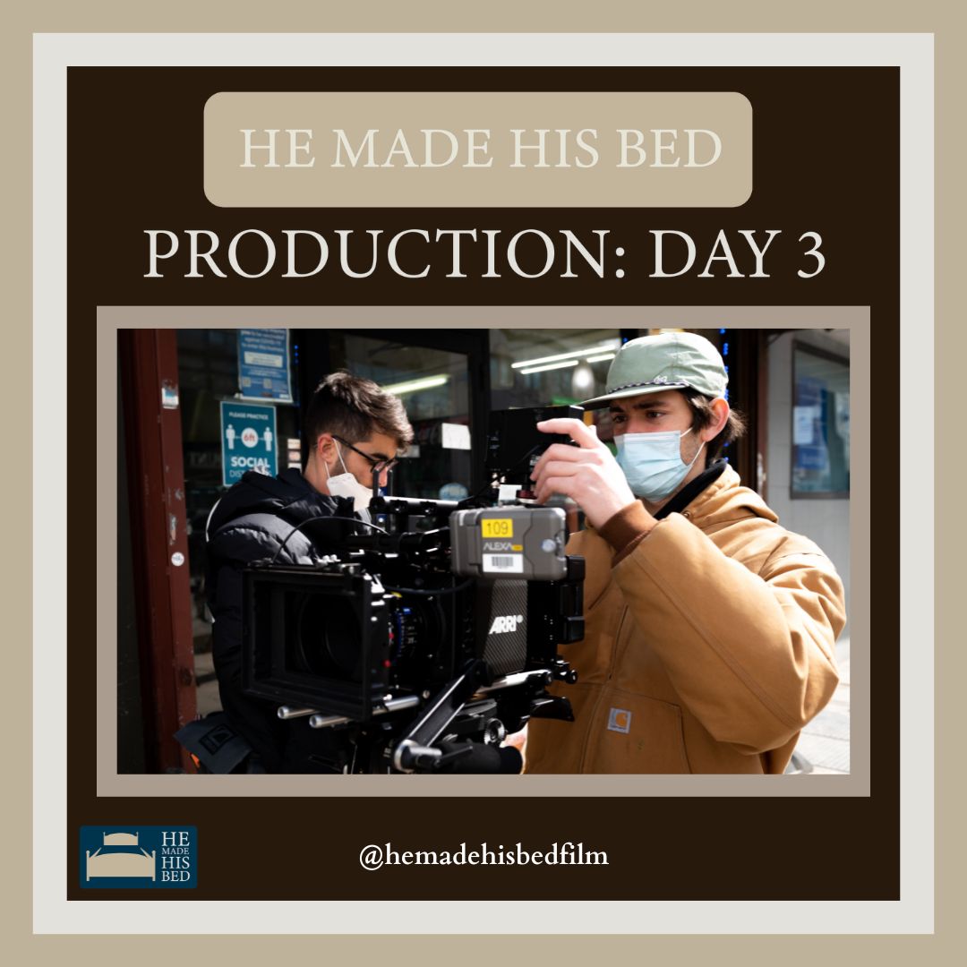 HeMadeHisBed's tweet photo. Here are some photos from our third day of production! We had a great time filming at Crescent Kitchen in Astoria, thank you for hosting our cast and crew! https://t.co/feslQ4z9lS