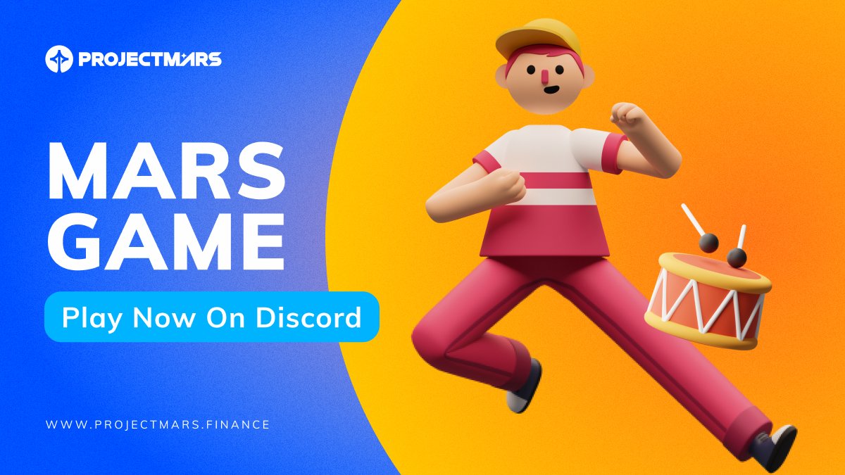 🎉Limited-Time to earn $MARS!! 

🚀Special Community Event🚀

Steps to enter👇
1⃣Join Martian Discord discord.com/invite/XeTZEjt…
2⃣ Look for double or steal💸!
3⃣Earn $MARS

💎💎💎💎💎💎
⏳: 48 hours
#MARSTOMARS #MARS #Metaverse