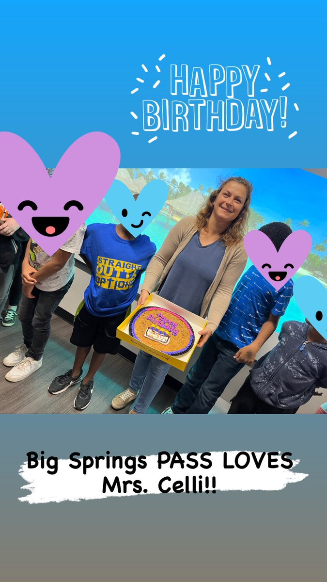 We love our PASS birthday celebrations! Mrs. Celli is a student favorite!! She started as a sub in my room and she’s been with me ever since! I could not do my job with out her!! <a href="/BSE_Bobcats1/">Big Springs Elementary School</a> <a href="/billgattus/">Bill Gattus</a> <a href="/PrincipalDawes/">Vince Dawes</a> <a href="/D_Wilson405/">Deidra Wilson</a> <a href="/SSSRISD/">SSS RISD</a>