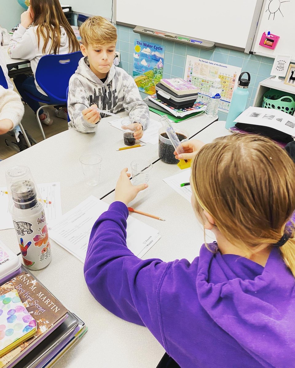 Today we used root beer to create a model for how energy moves through food chains/webs! #Science #6thgrade #teacher