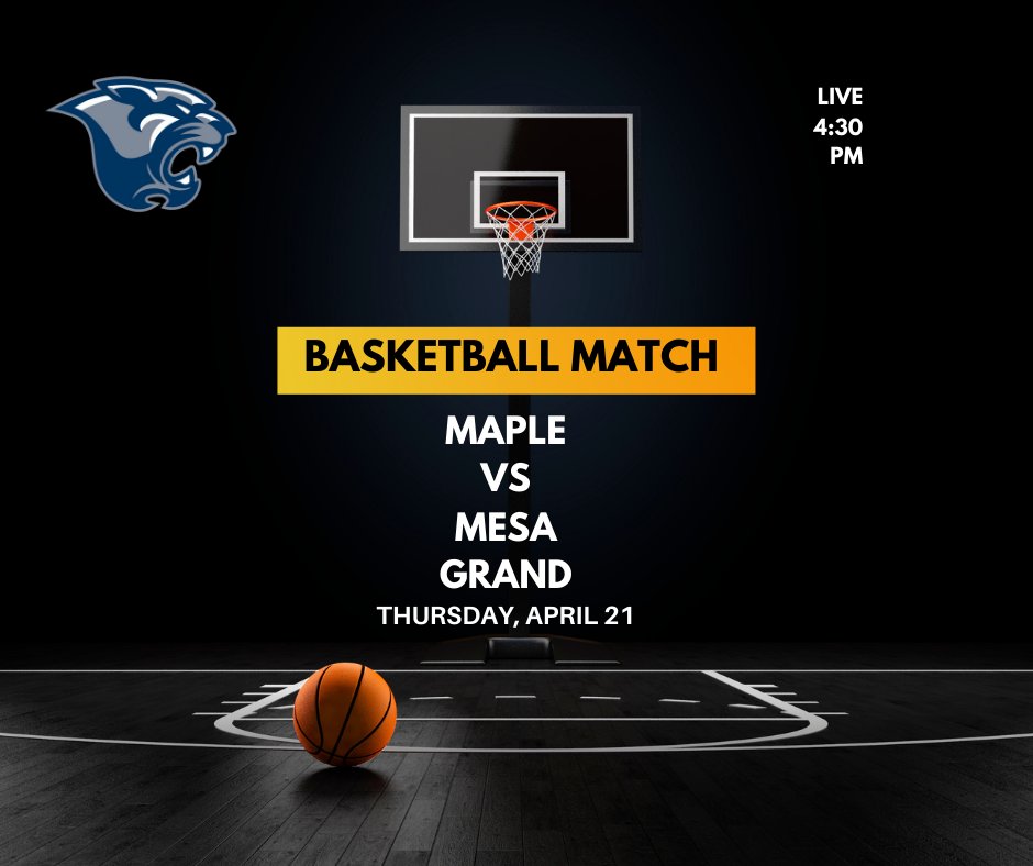 MapleROAR's tweet photo. Basketball Match Maple vs Mesa Grande @ Hesperia Jr Live stream

Join our proud Mountain Lions  online! https://t.co/gLq1KSCC6W
