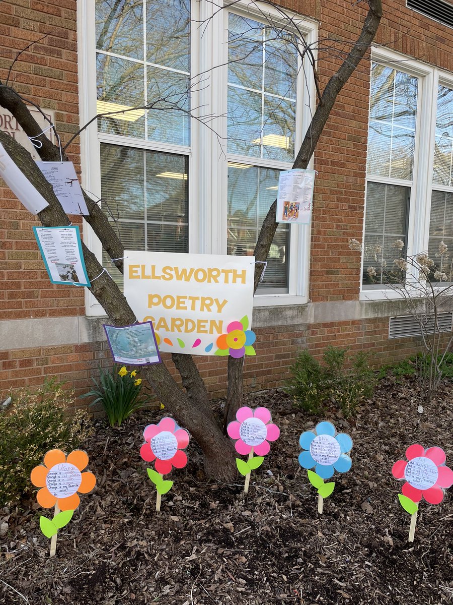 Celebrating poetry month and Open House at <a href="/Ellsworth203/">Ellsworth_Elementary</a> #BeBold203